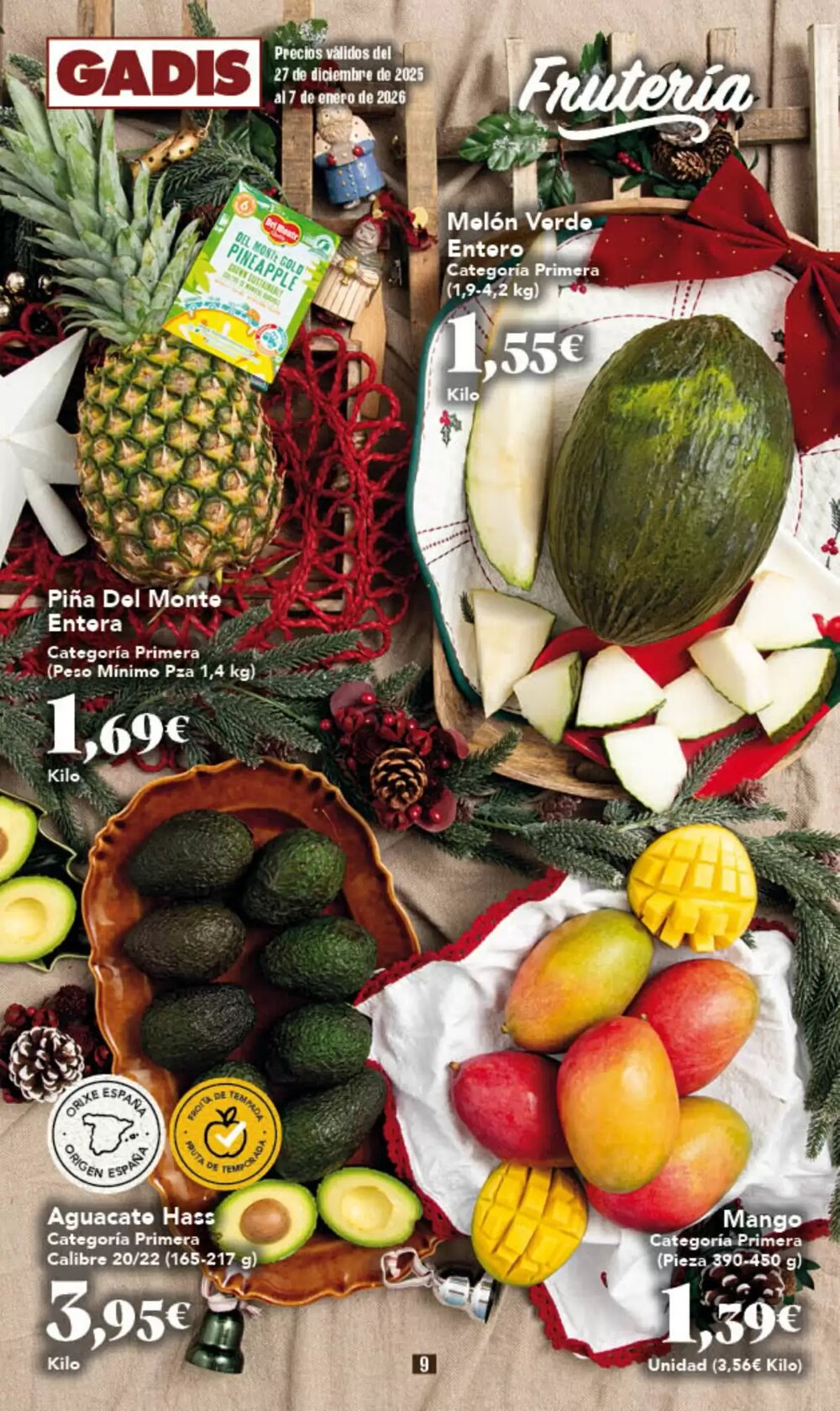 Folleto promocional de Gadis válido desde el 27/12/2025 - Página 9.