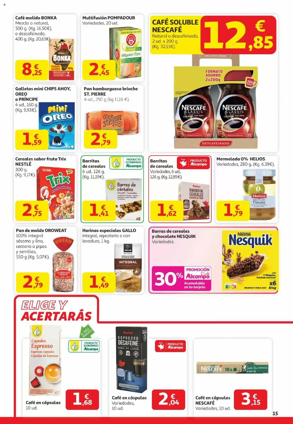 Folleto promocional de Alcampo válido desde el 29/12/2025 - Página 15.