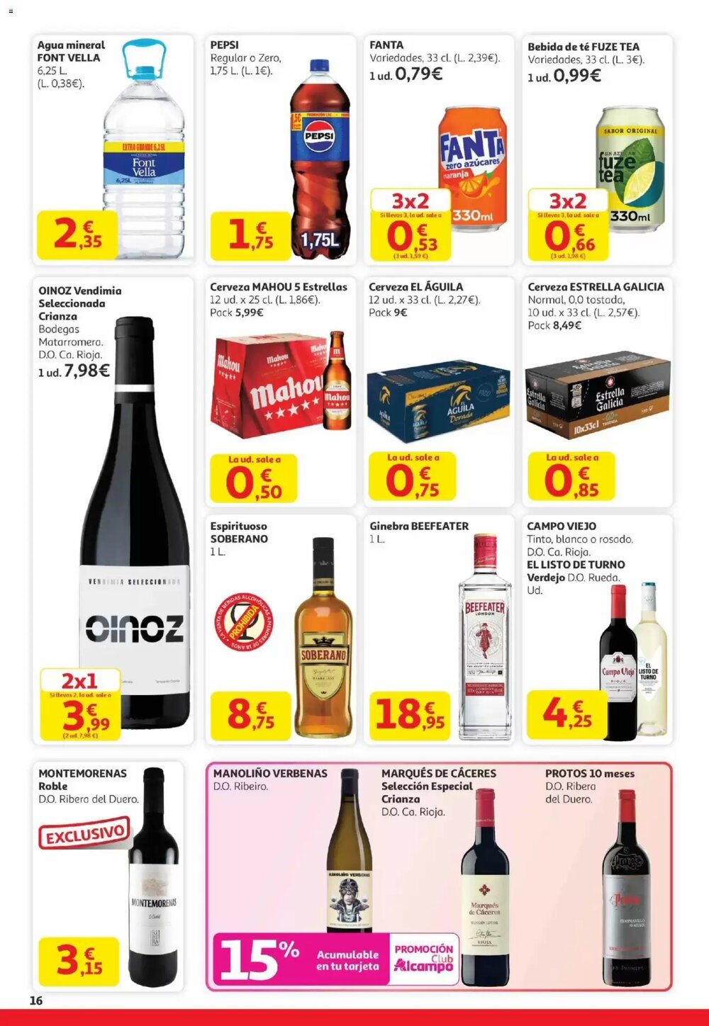 Folleto promocional de Alcampo válido desde el 29/12/2025 - Página 16.