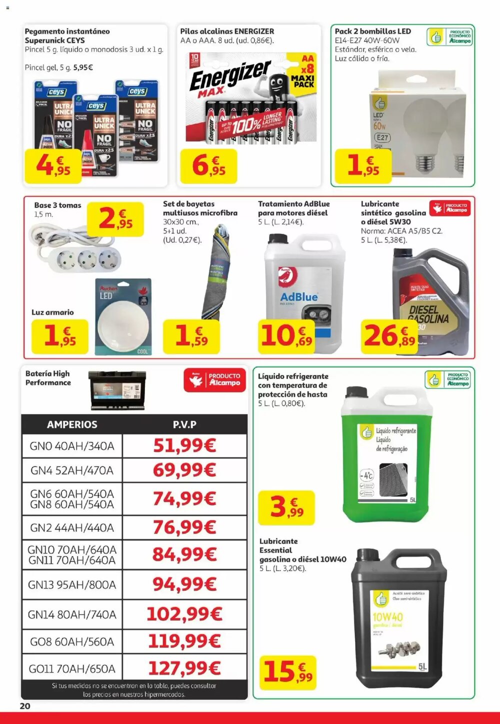 Folleto promocional de Alcampo válido desde el 29/12/2025 - Página 20.