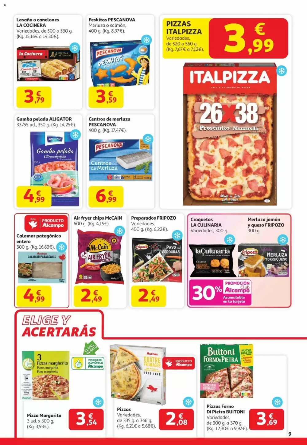Folleto promocional de Alcampo válido desde el 29/12/2025 - Página 9.