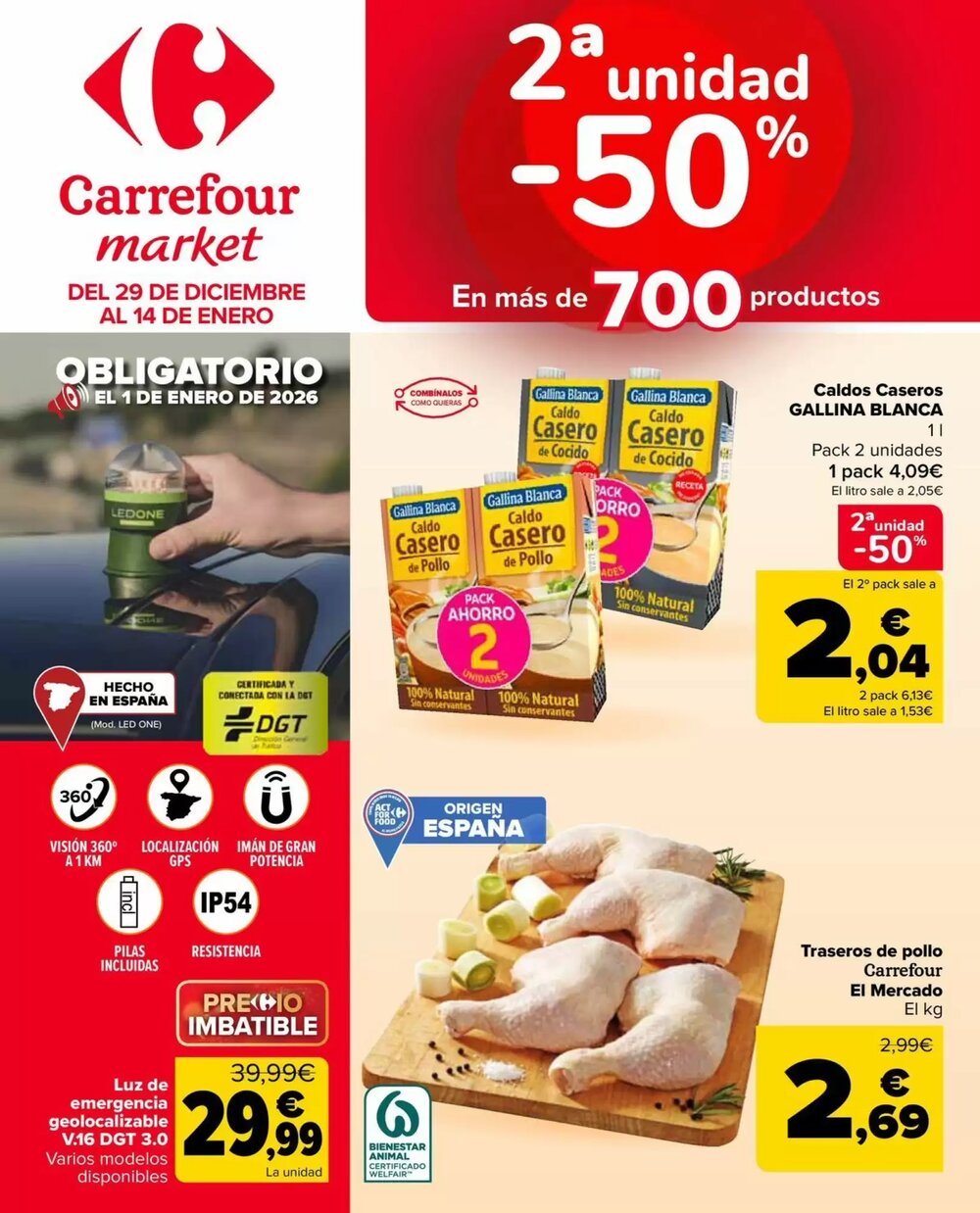 Folleto promocional de Carrefour Market válido desde el 29/12/2025 - Página 1.