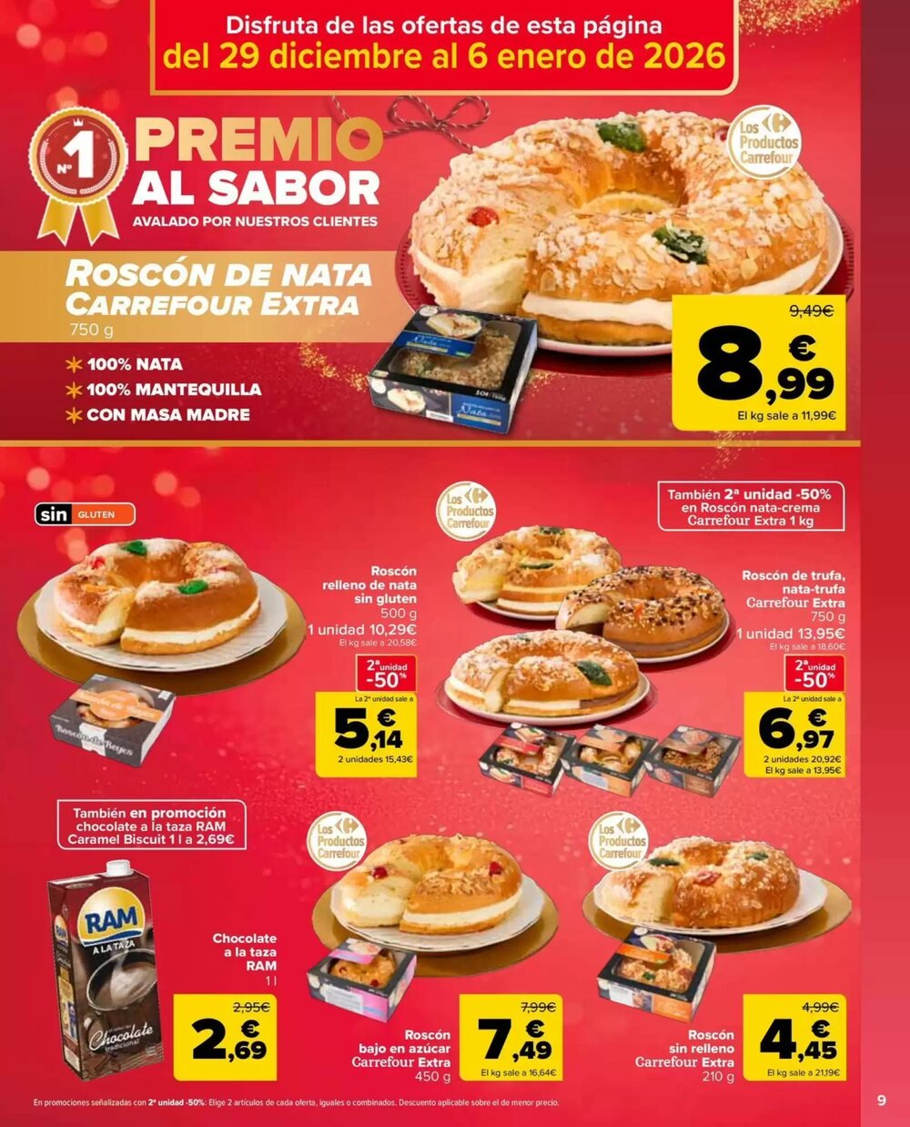 Folleto promocional de Carrefour Market válido desde el 29/12/2025 - Página 9.