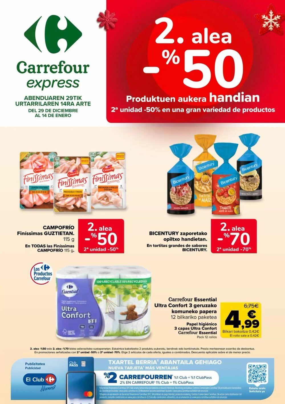 Folleto promocional de Carrefour válido desde el 29/12/2025 - Página 1.