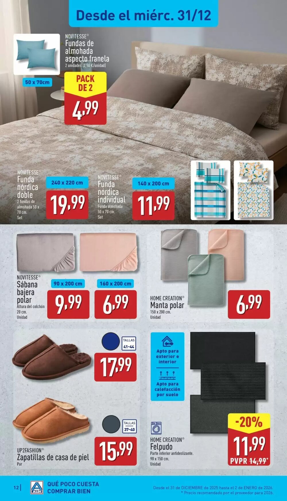 Folleto promocional de ALDI válido desde el 29/12/2025 - Página 12.