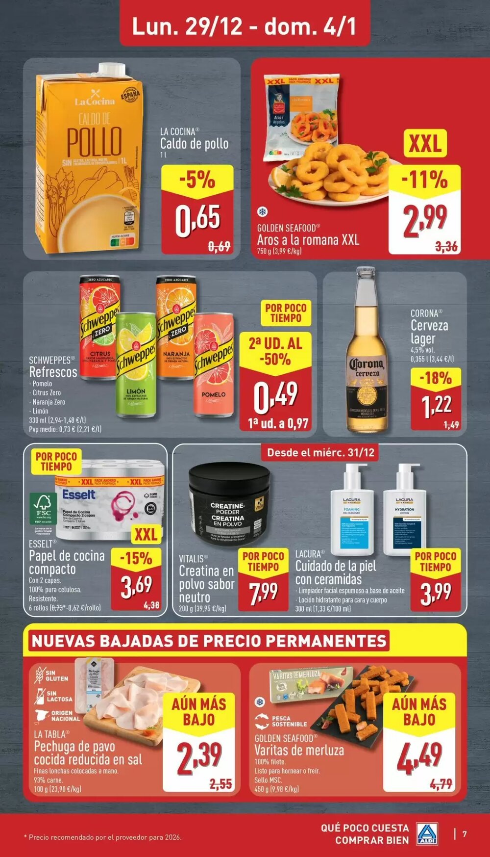 Folleto promocional de ALDI válido desde el 29/12/2025 - Página 7.