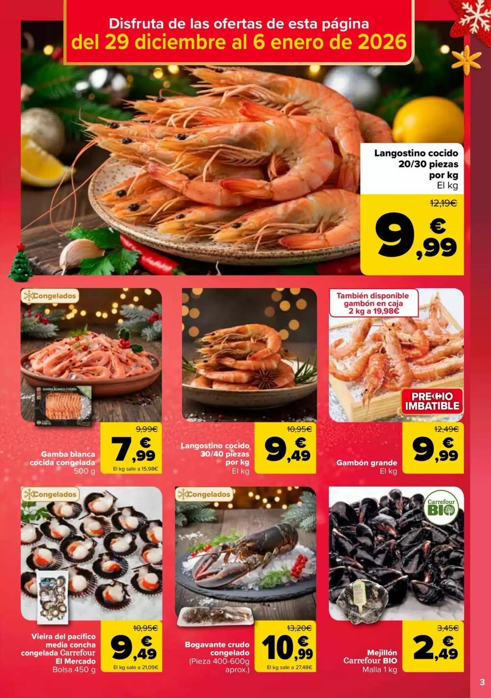 Folleto promocional de Carrefour válido desde el 29/12/2025 - Página 3.