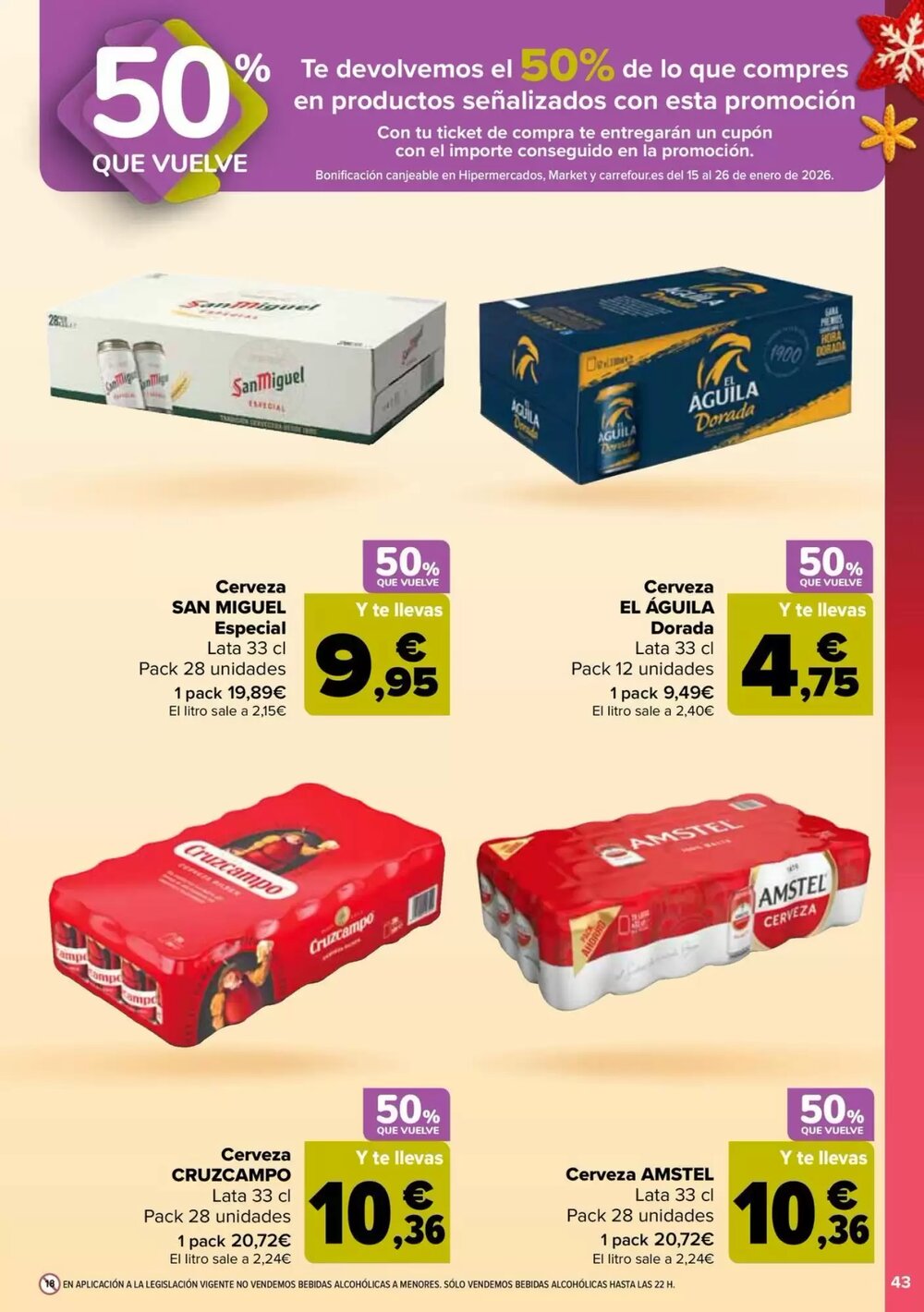 Folleto promocional de Carrefour válido desde el 29/12/2025 - Página 43.
