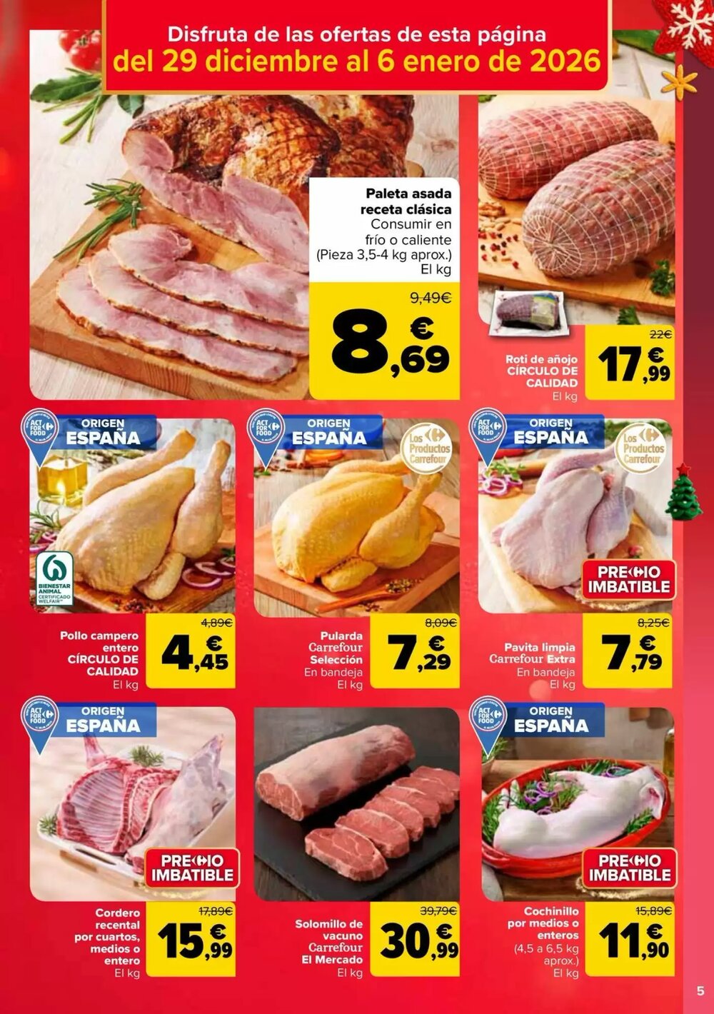 Folleto promocional de Carrefour válido desde el 29/12/2025 - Página 5.