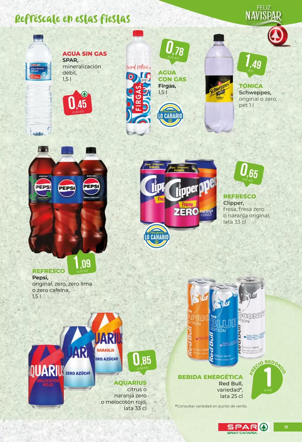 Folleto promocional de SPAR Gran Canaria válido desde el 30/12/2025 - Página 13.