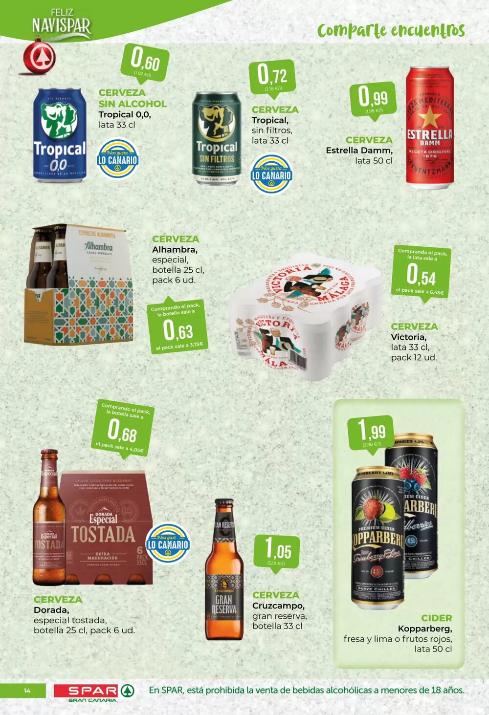 Folleto promocional de SPAR Gran Canaria válido desde el 30/12/2025 - Página 14.