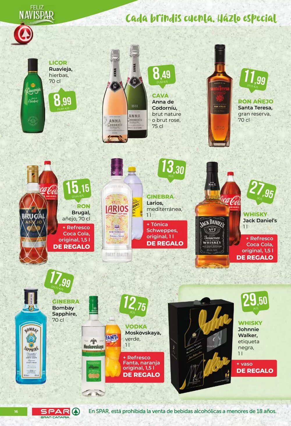 Folleto promocional de SPAR Gran Canaria válido desde el 30/12/2025 - Página 16.