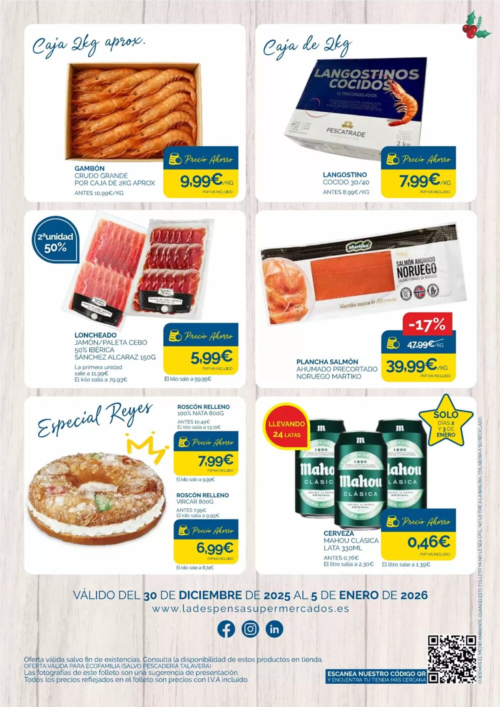 Folleto promocional de Cash Ecofamilia válido desde el 30/12/2025 - Página 2.