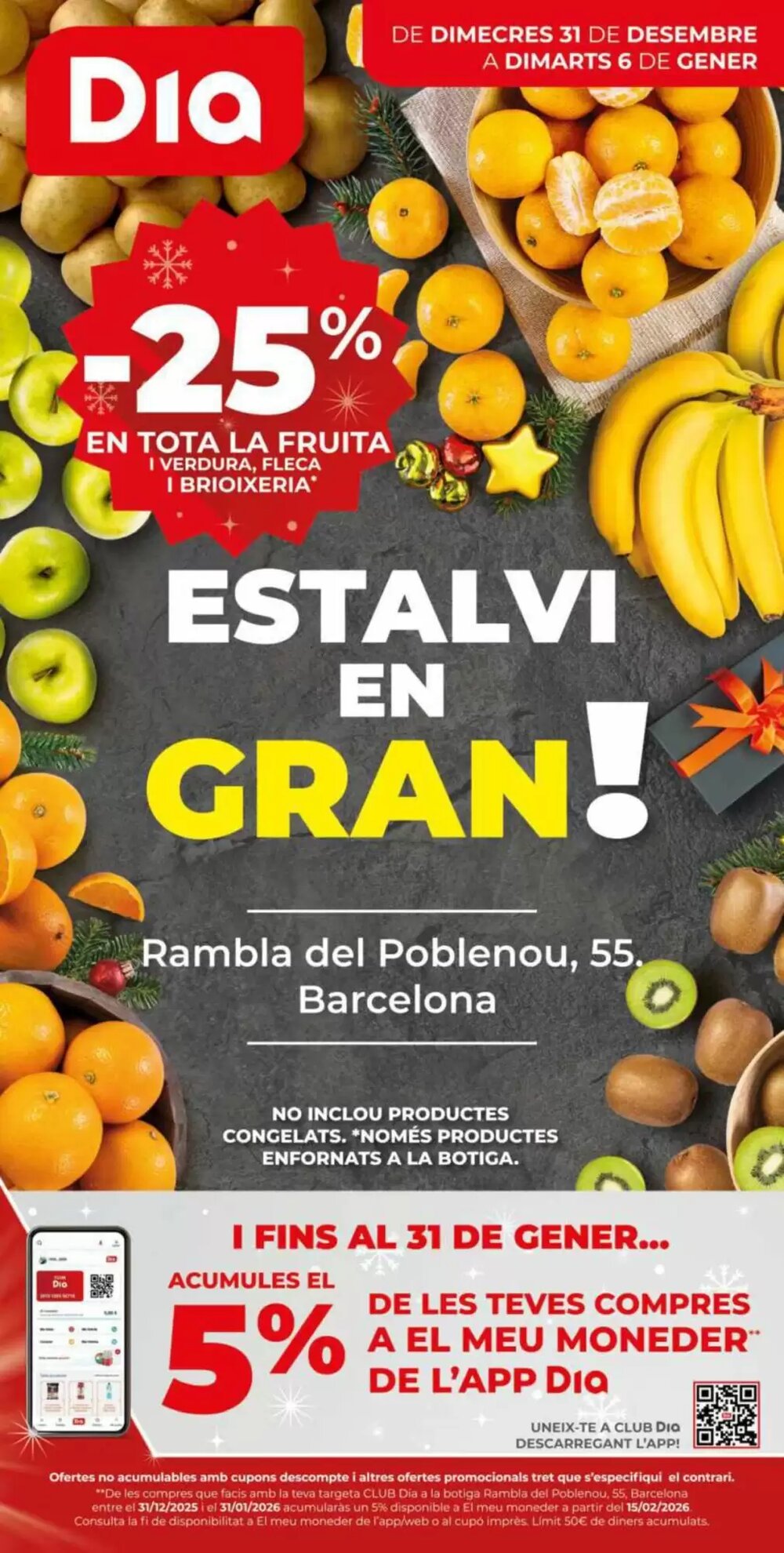Folleto promocional de Dia válido desde el 31/12/2025 - Página 1.