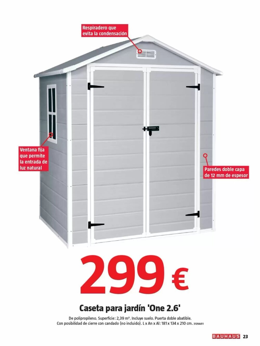 Folleto promocional de Bauhaus válido desde el 01/01/2026 - Página 23.