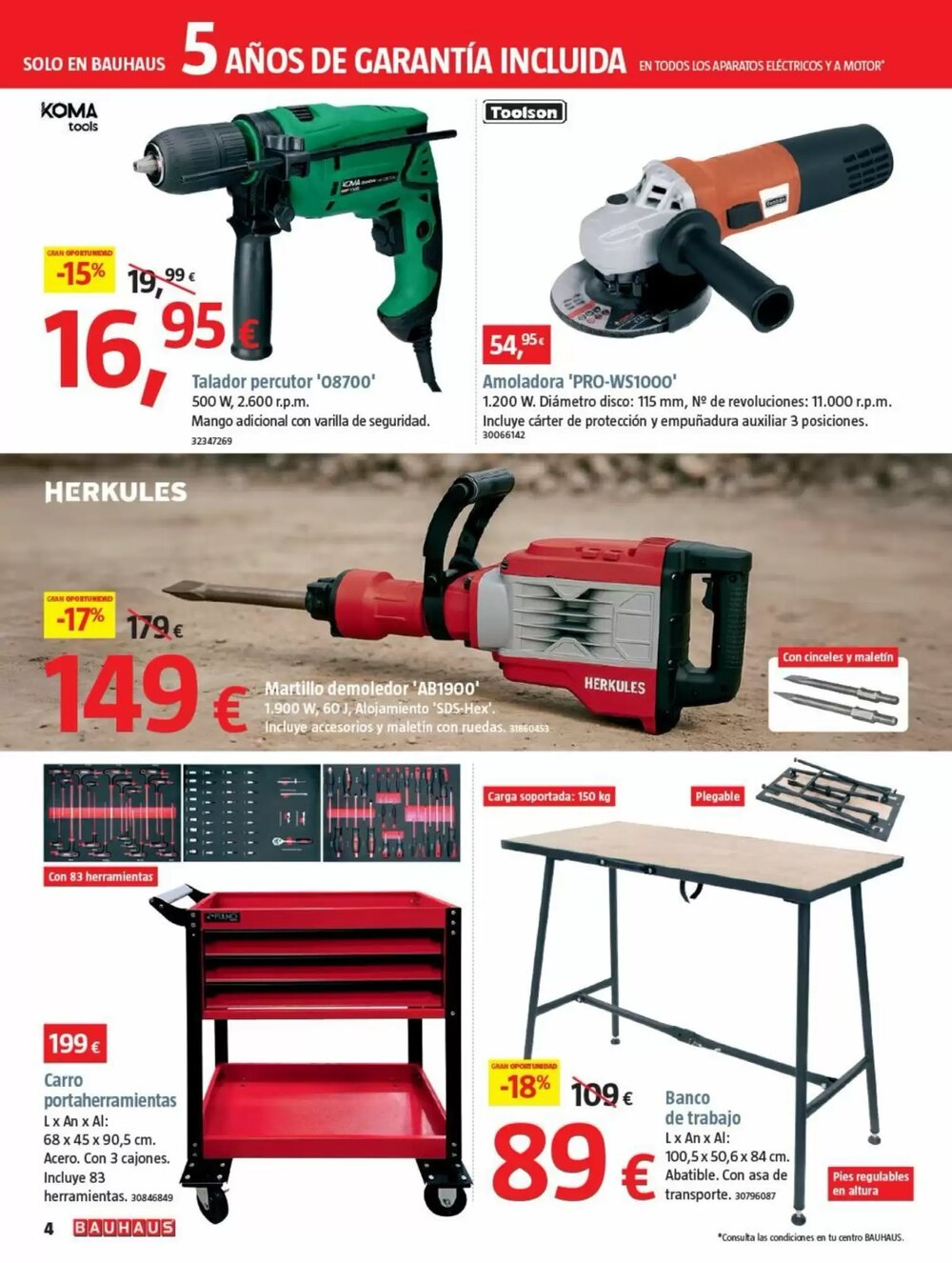 Folleto promocional de Bauhaus válido desde el 01/01/2026 - Página 4.