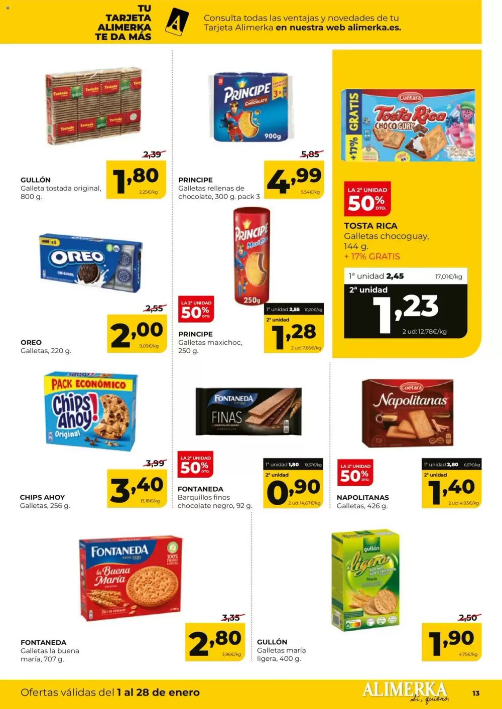 Folleto promocional de Alimerka válido desde el 01/01/2026 - Página 13.