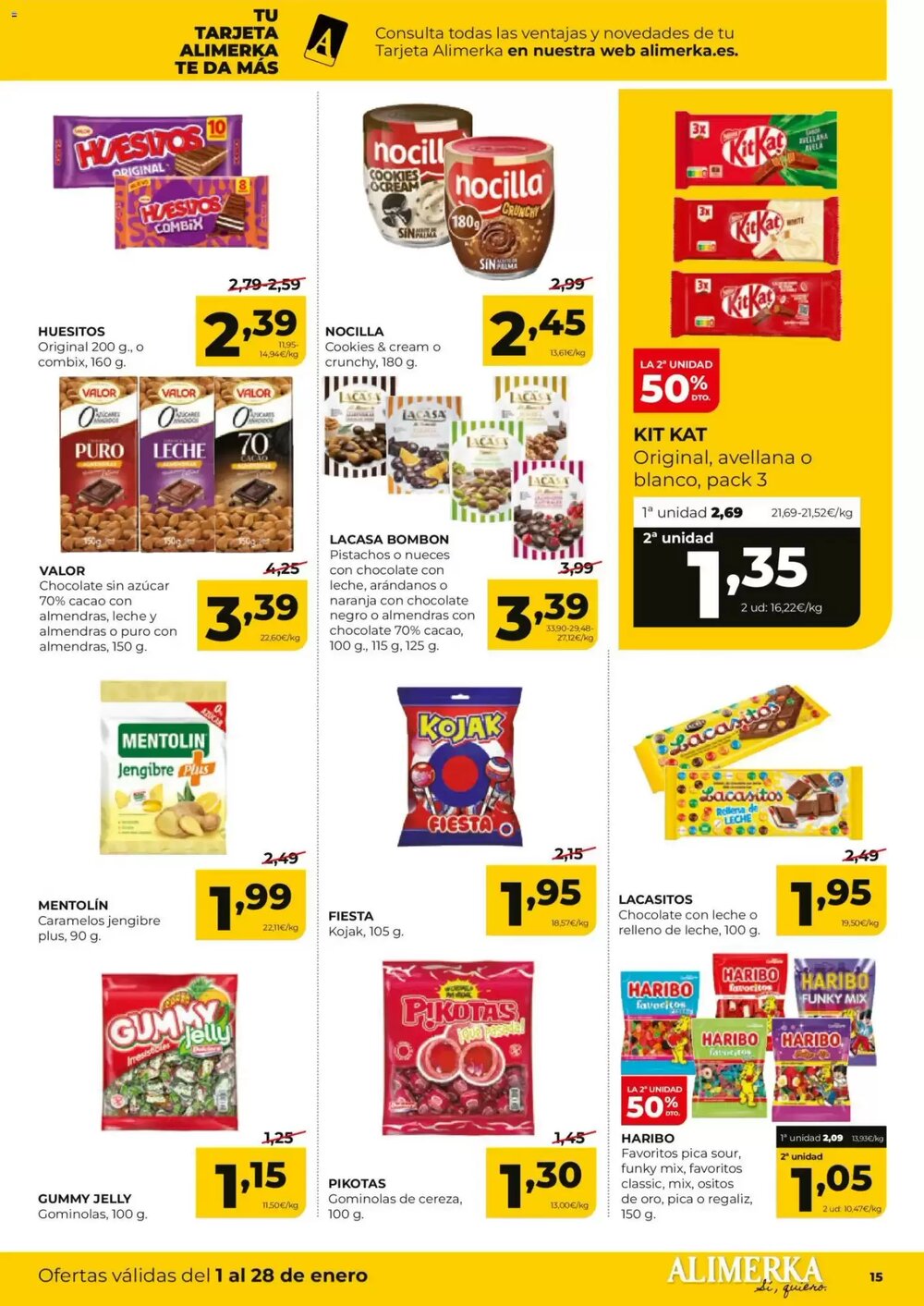 Folleto promocional de Alimerka válido desde el 01/01/2026 - Página 15.