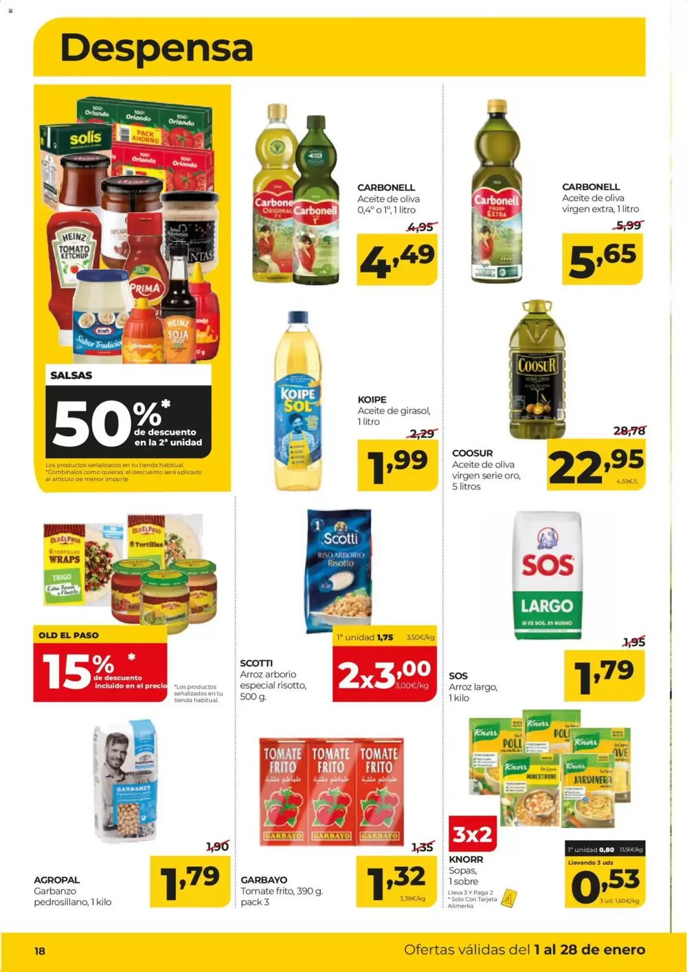 Folleto promocional de Alimerka válido desde el 01/01/2026 - Página 18.