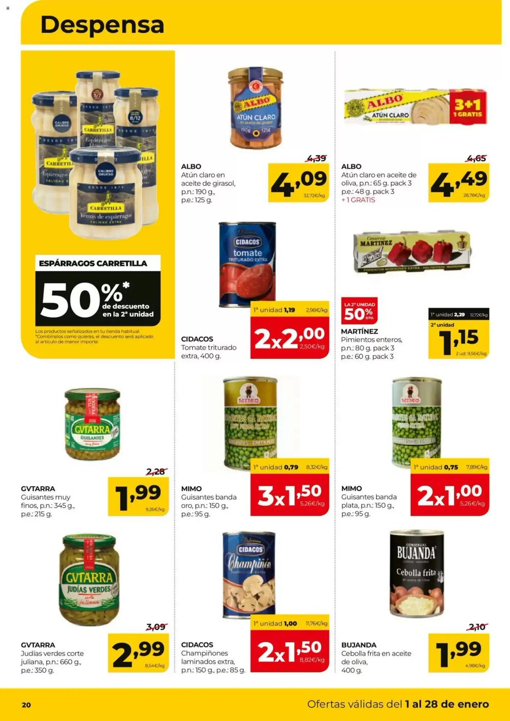 Folleto promocional de Alimerka válido desde el 01/01/2026 - Página 20.