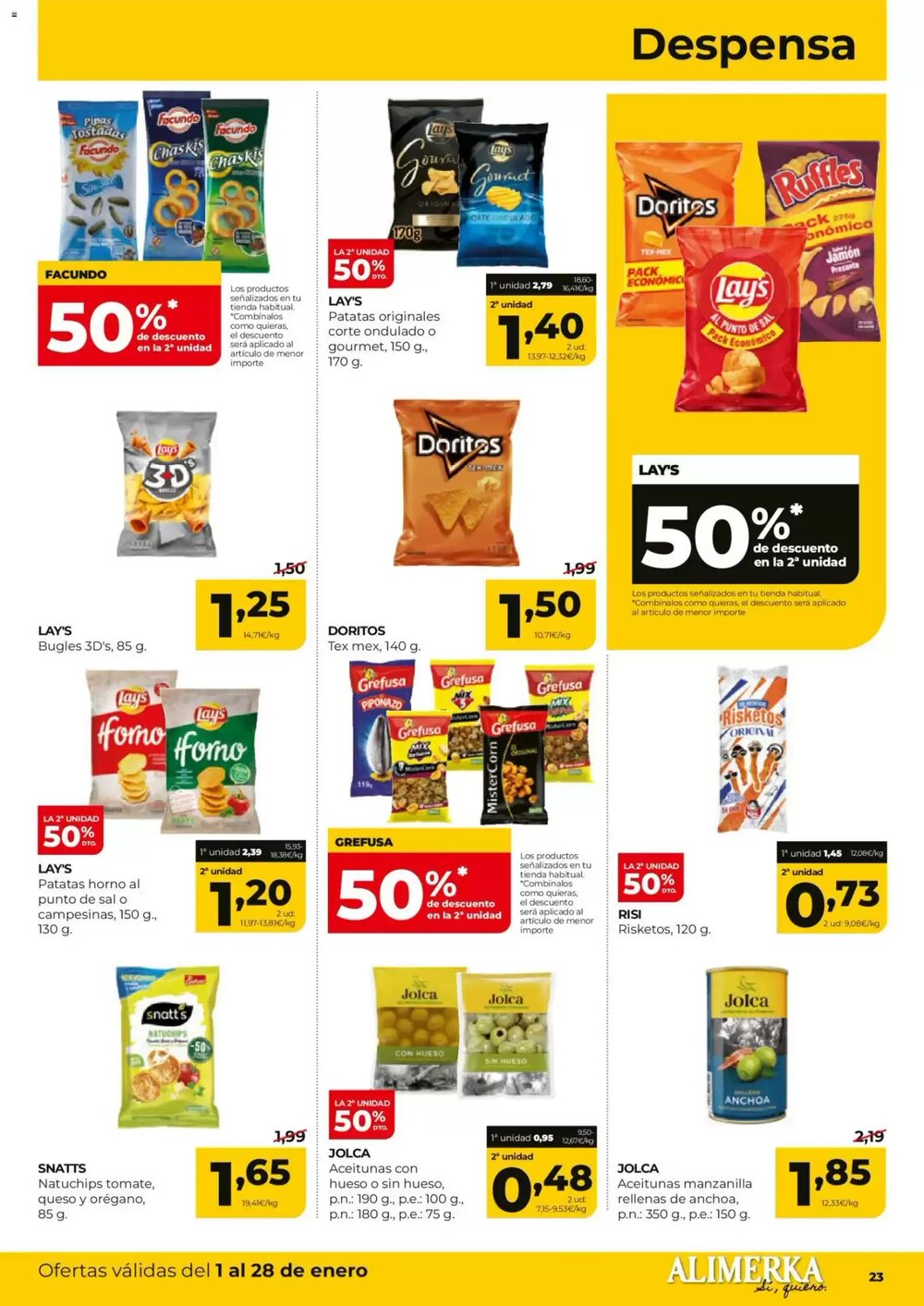 Folleto promocional de Alimerka válido desde el 01/01/2026 - Página 23.