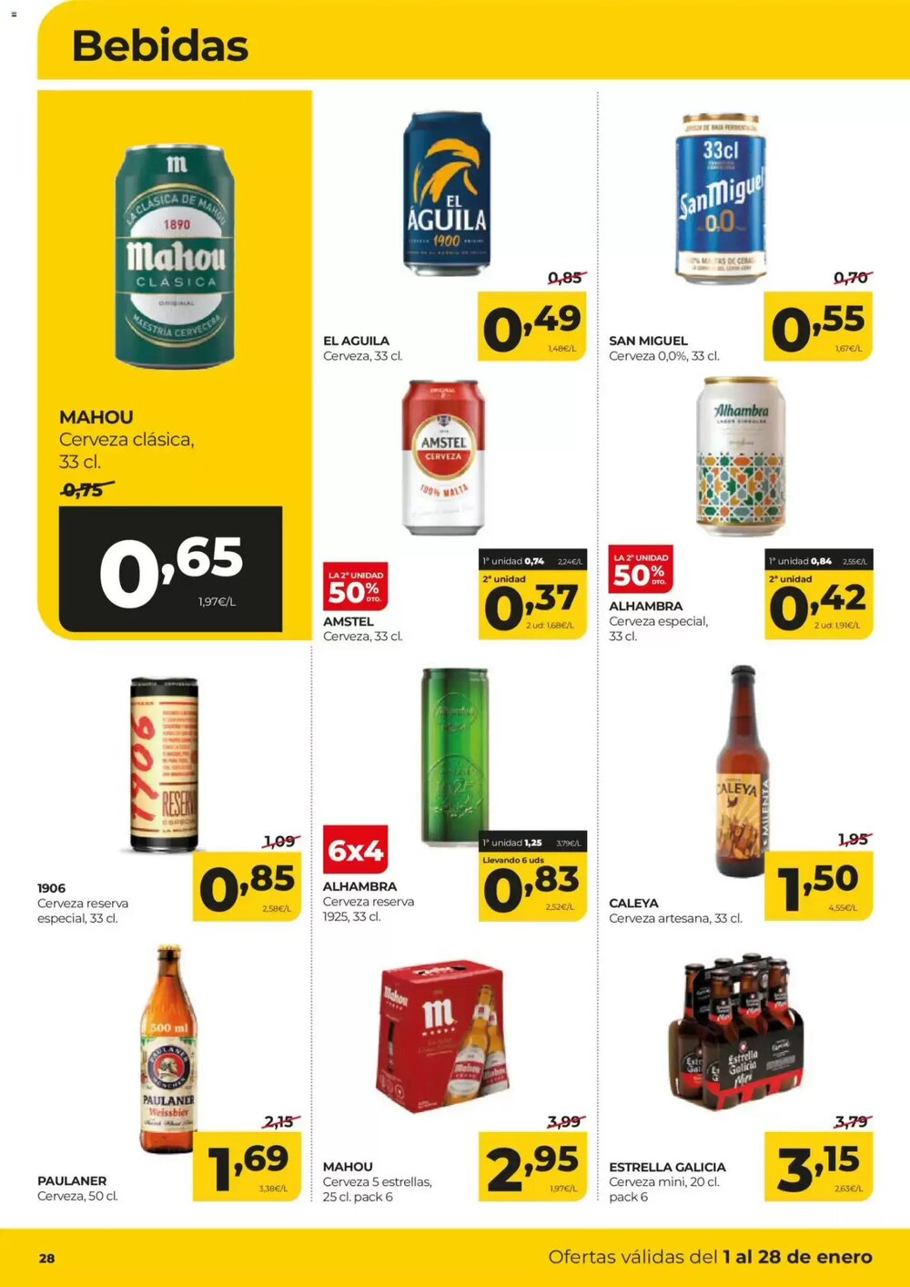 Folleto promocional de Alimerka válido desde el 01/01/2026 - Página 28.