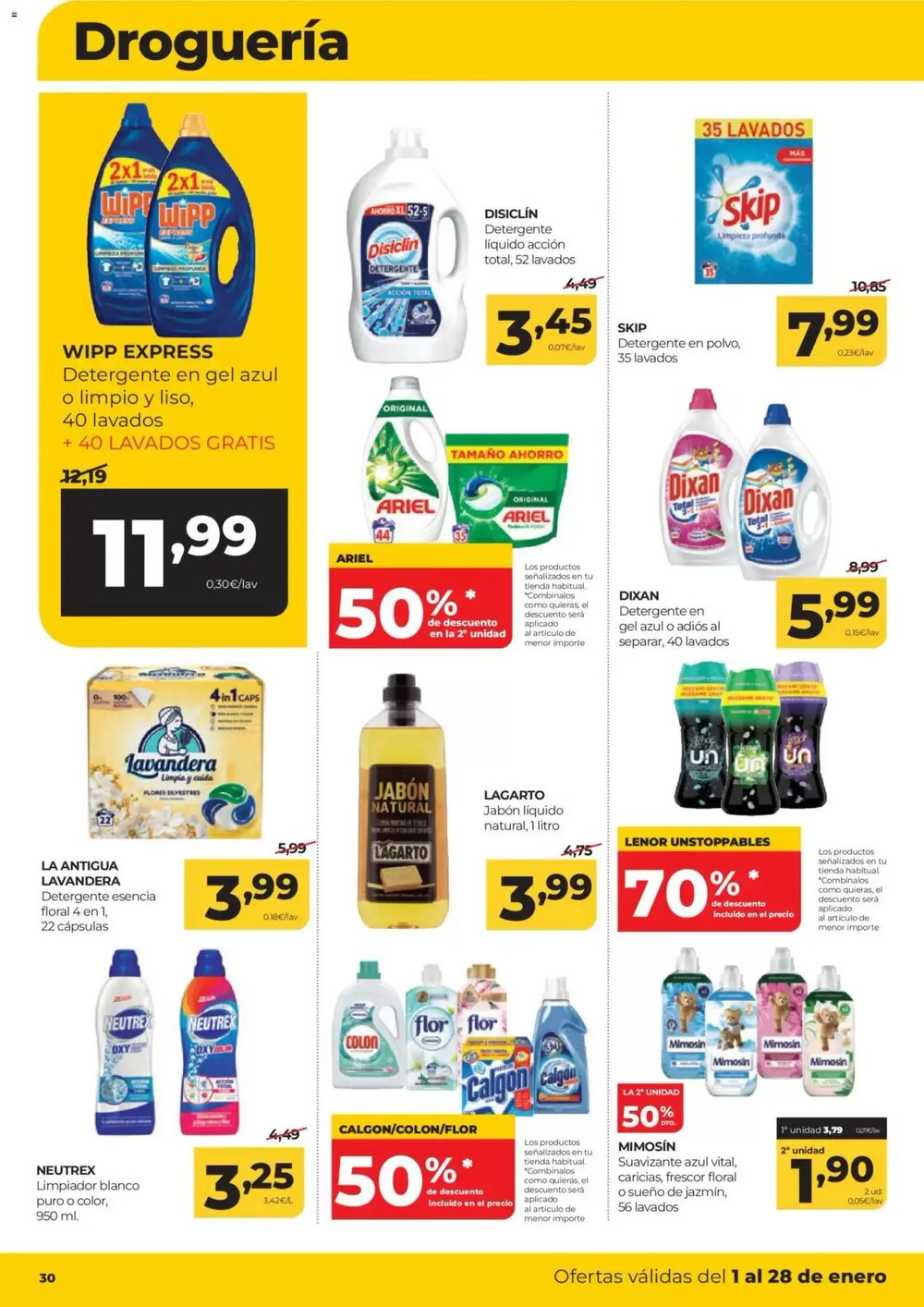 Folleto promocional de Alimerka válido desde el 01/01/2026 - Página 30.