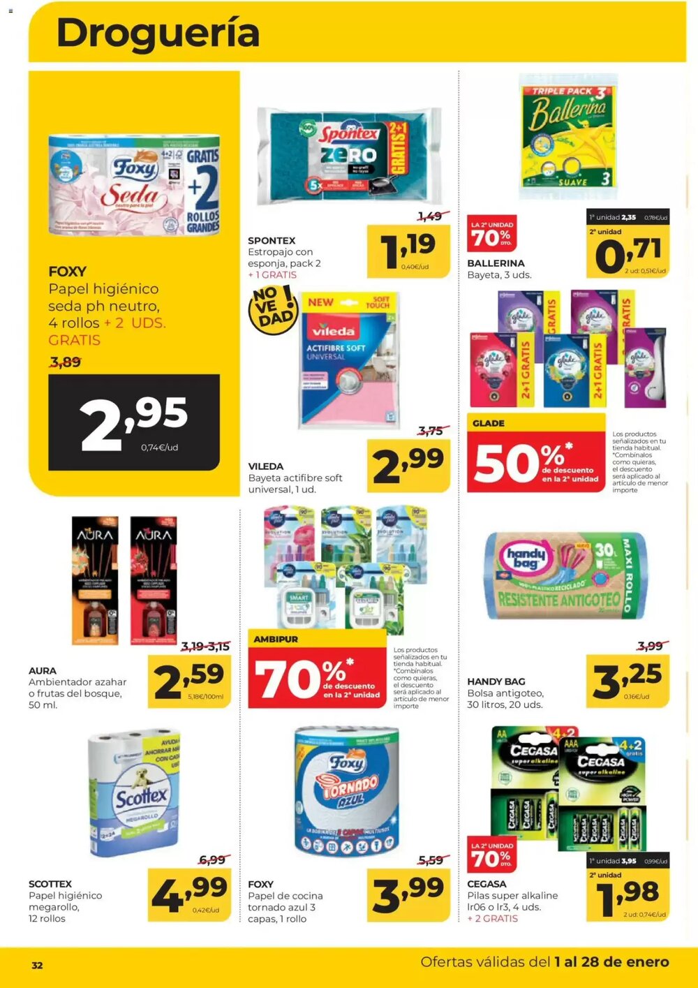 Folleto promocional de Alimerka válido desde el 01/01/2026 - Página 32.