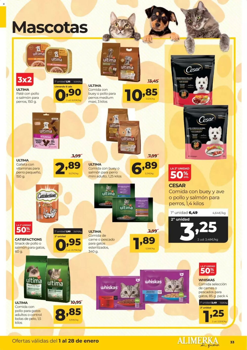 Folleto promocional de Alimerka válido desde el 01/01/2026 - Página 33.