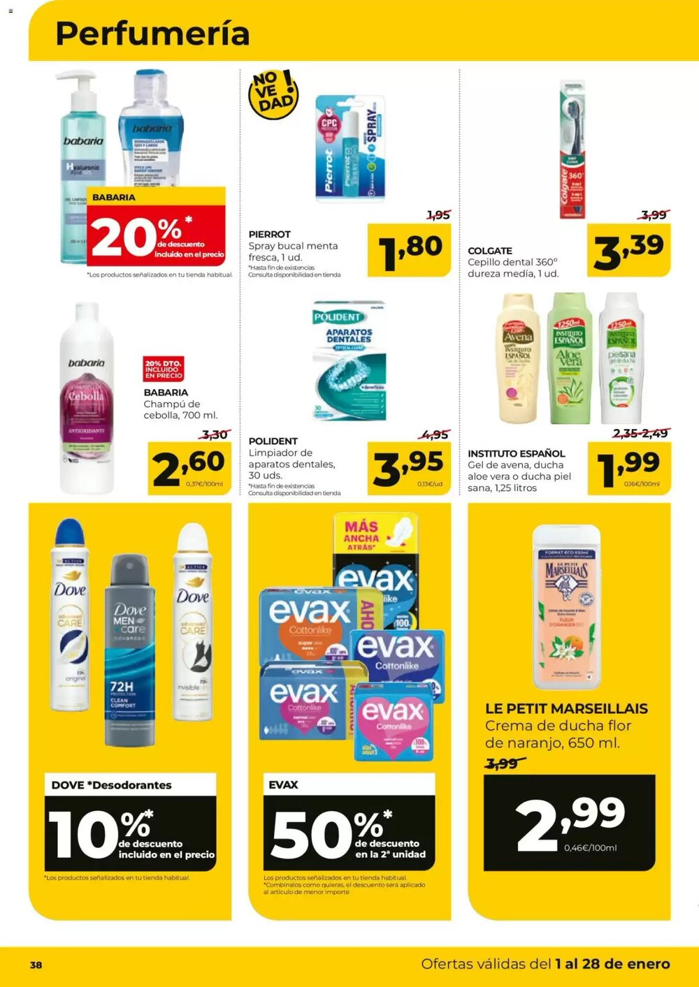 Folleto promocional de Alimerka válido desde el 01/01/2026 - Página 38.