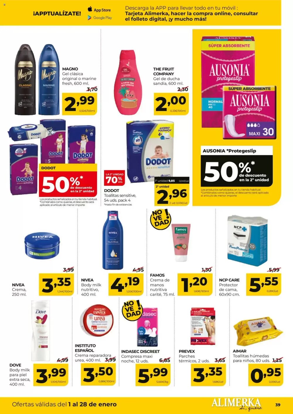 Folleto promocional de Alimerka válido desde el 01/01/2026 - Página 39.