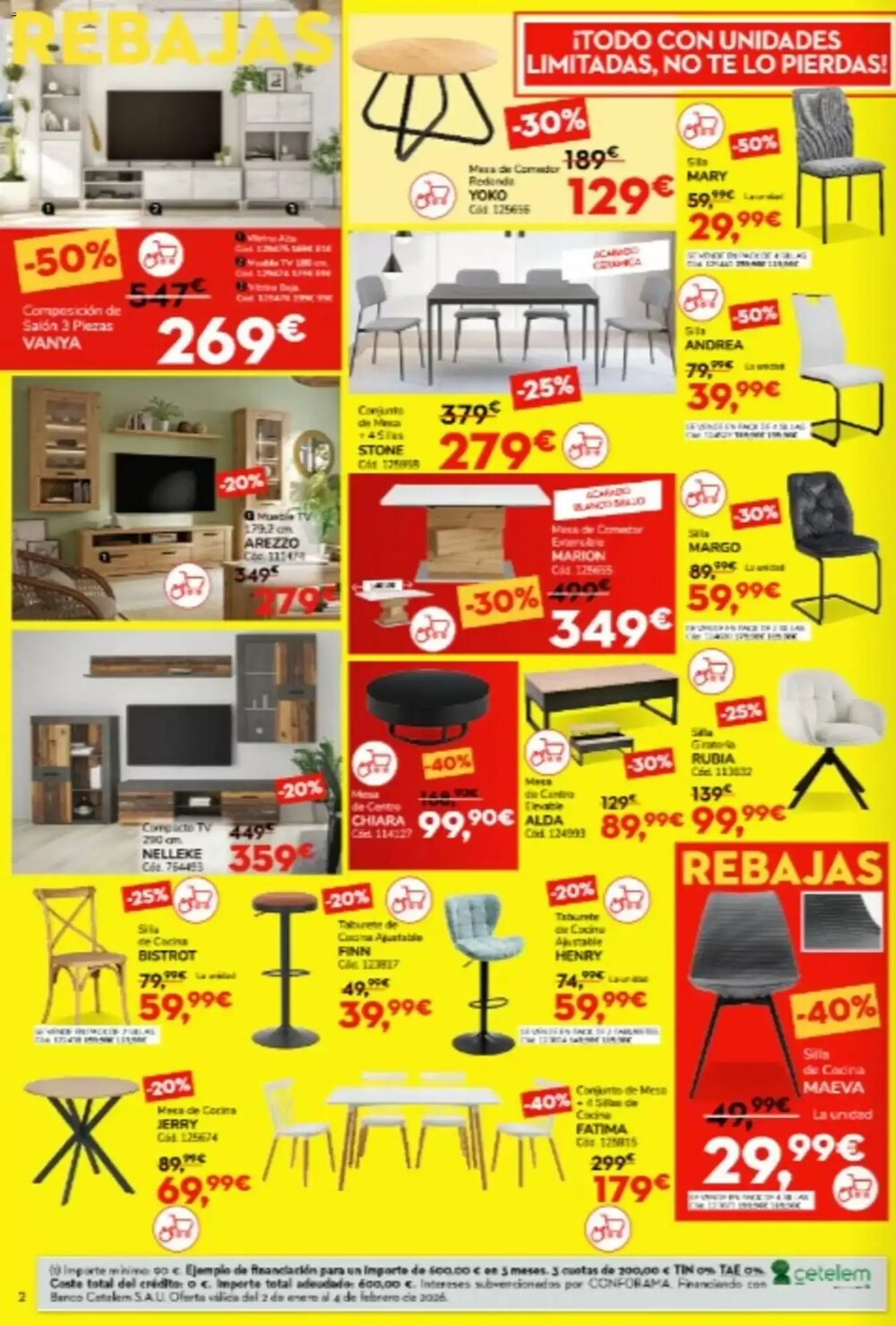 Folleto promocional de Conforama válido desde el 02/01/2026 - Página 2.