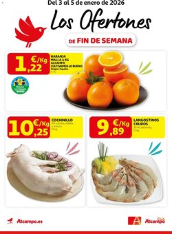 Folleto promocional de Alcampo válido desde el 03/01/2026