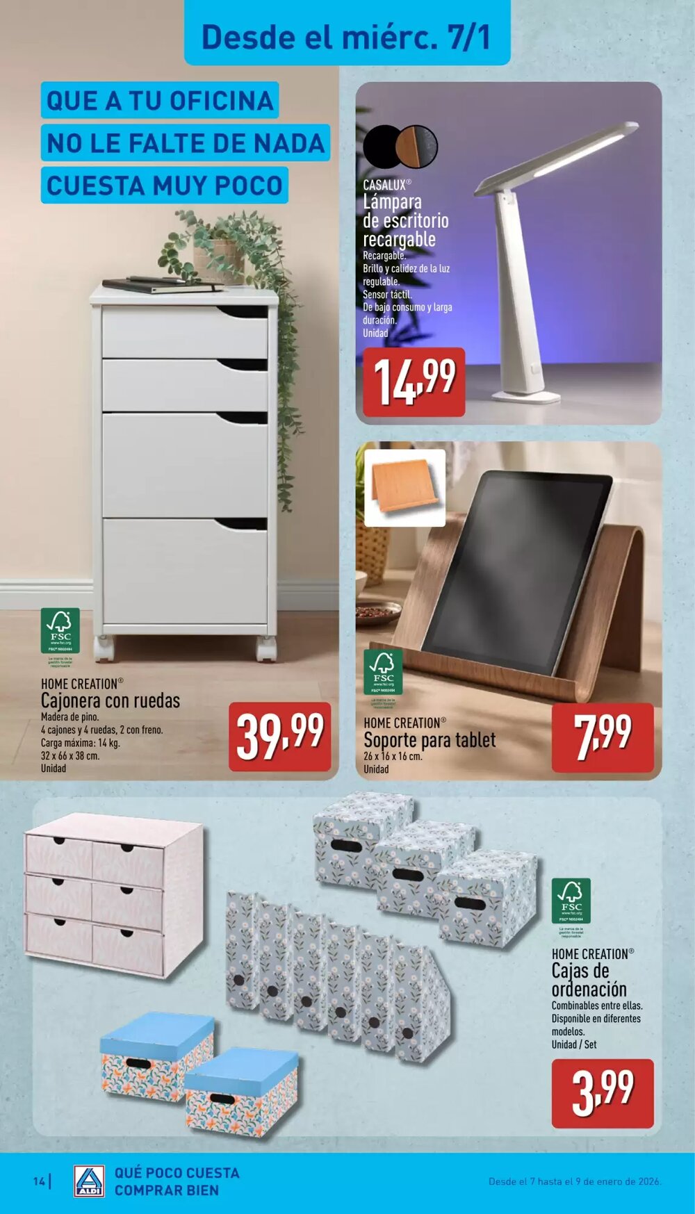 Folleto promocional de ALDI válido desde el 05/01/2026 - Página 14.