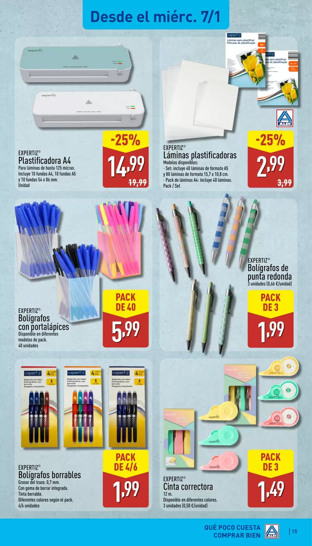 Folleto promocional de ALDI válido desde el 05/01/2026 - Página 15.