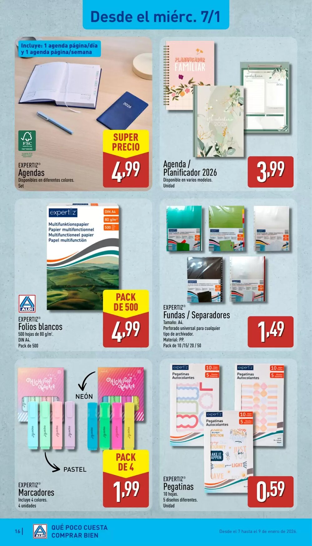 Folleto promocional de ALDI válido desde el 05/01/2026 - Página 16.