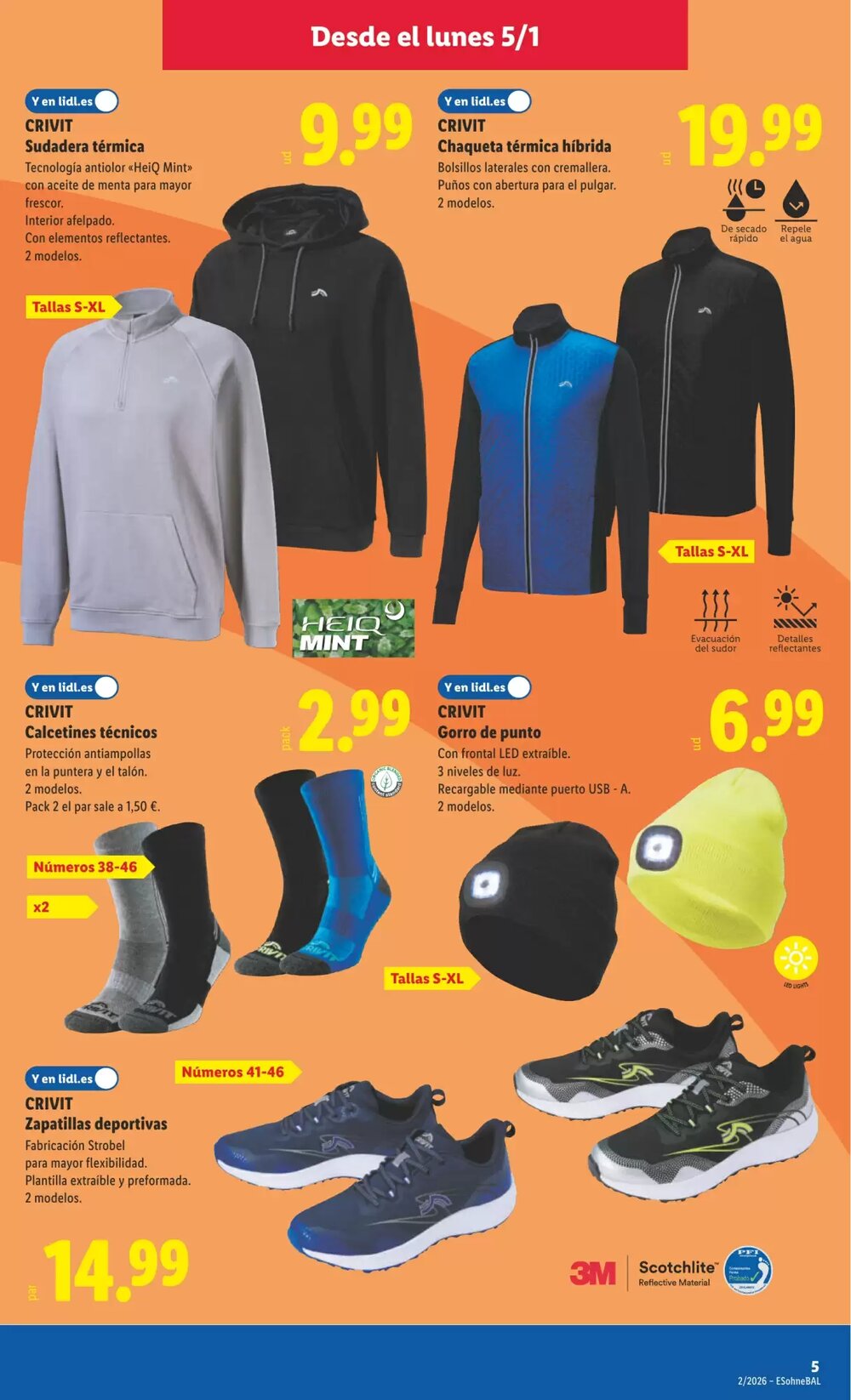 Folleto promocional de Lidl válido desde el 05/01/2026 - Página 5.