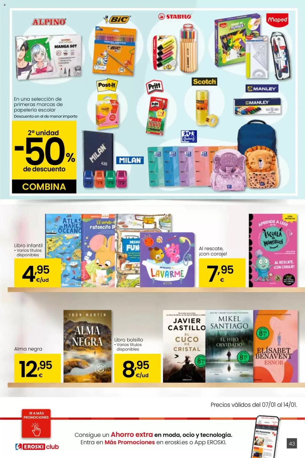 Folleto promocional de Eroski válido desde el 05/01/2026 - Página 43.