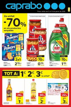 Folleto promocional de Caprabo válido desde el 05/01/2026