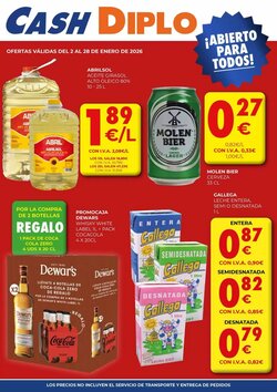 Folleto promocional de CashDiplo válido desde el 05/01/2026 - Página 1.