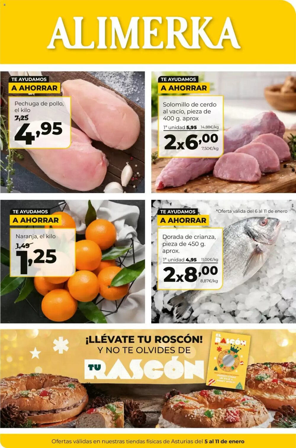 Folleto promocional de Alimerka válido desde el 05/01/2026 - Página 1.