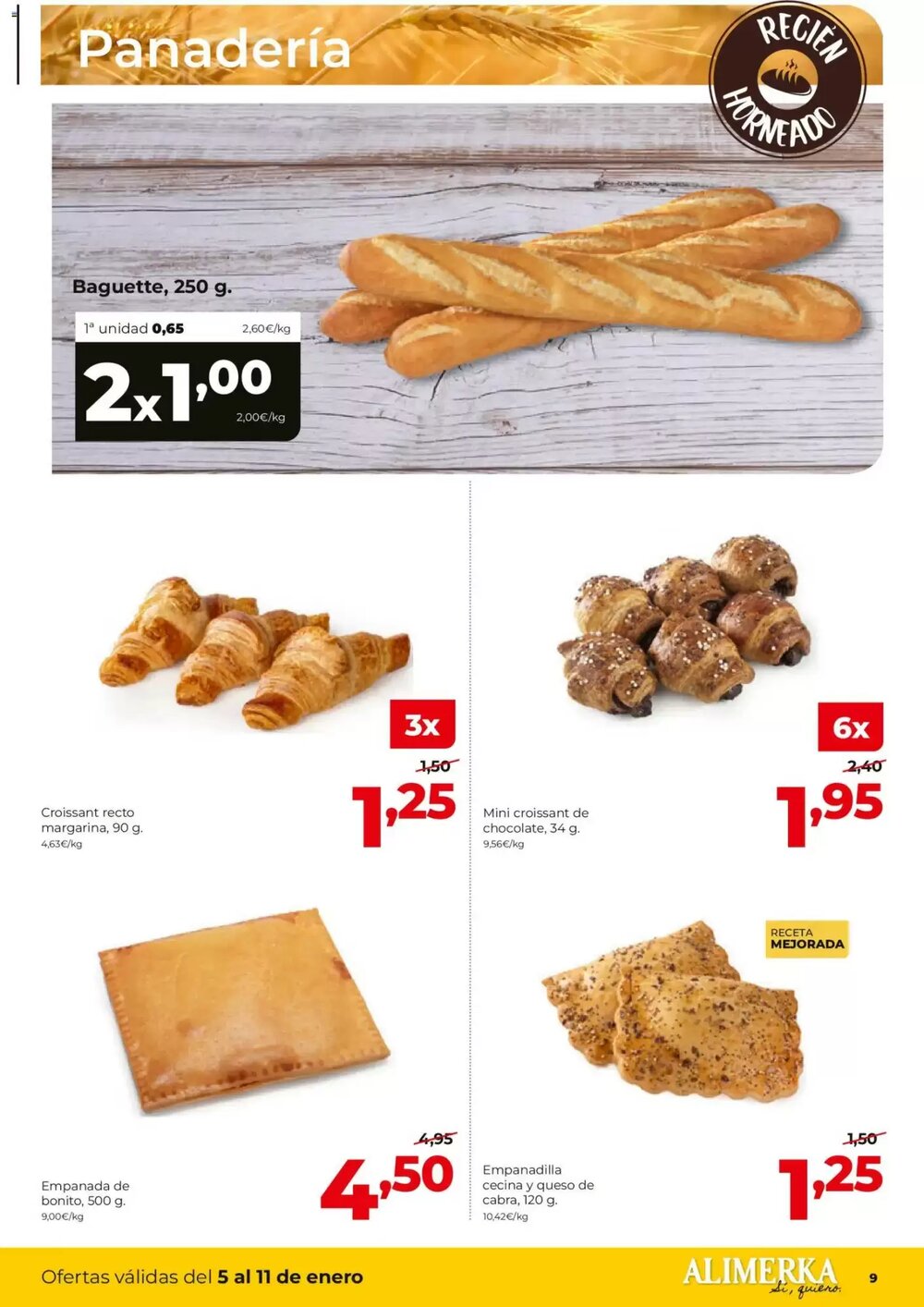 Folleto promocional de Alimerka válido desde el 05/01/2026 - Página 9.