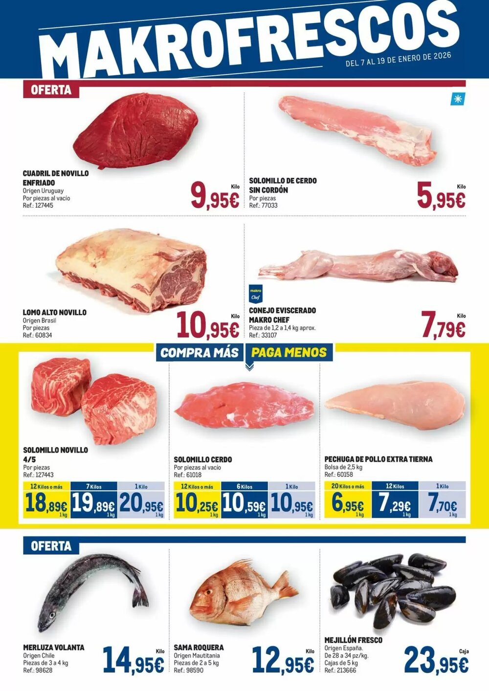 Folleto promocional de Makro válido desde el 07/01/2026 - Página 1.