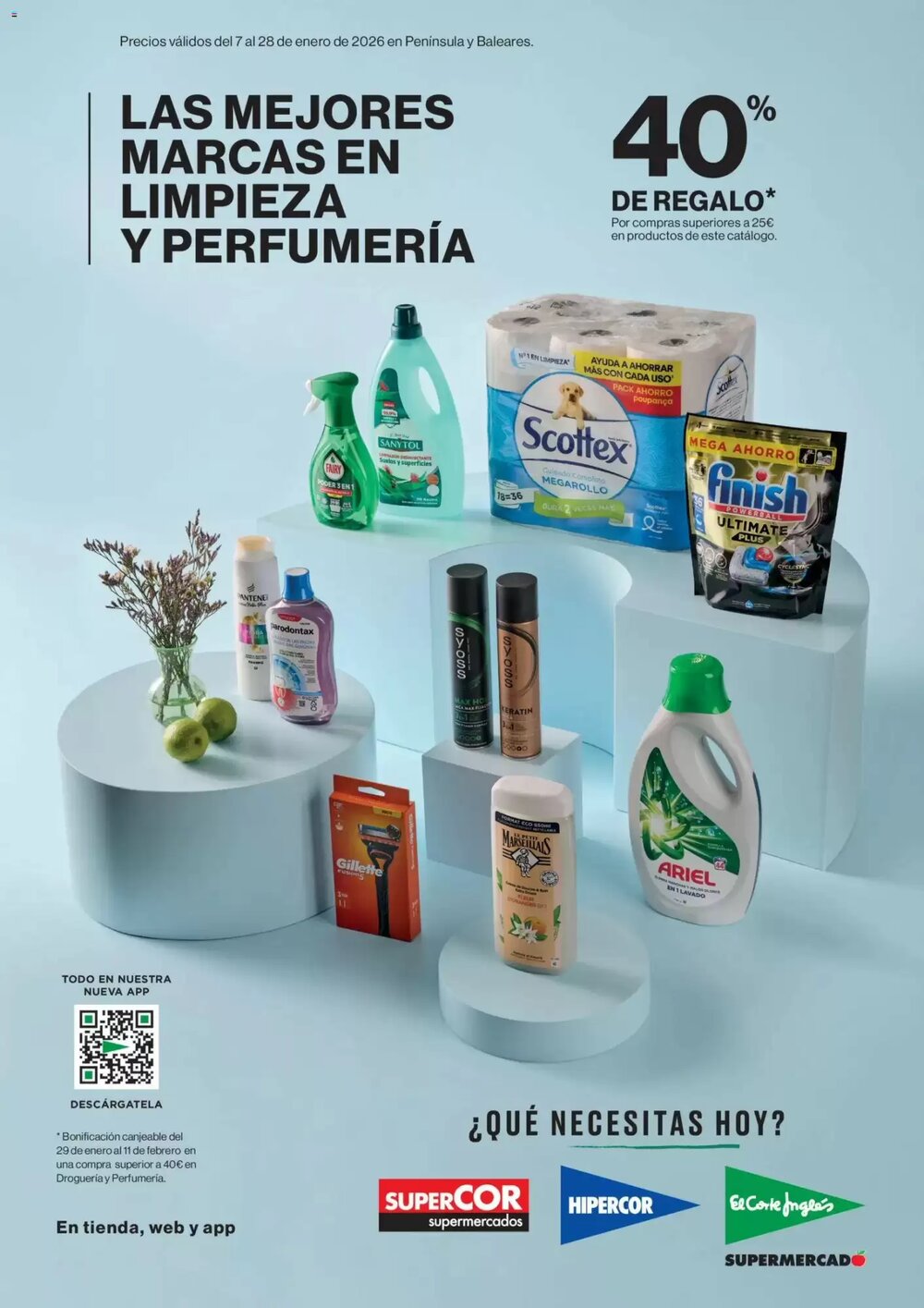 Folleto promocional de Hipercor válido desde el 07/01/2026 - Página 1.