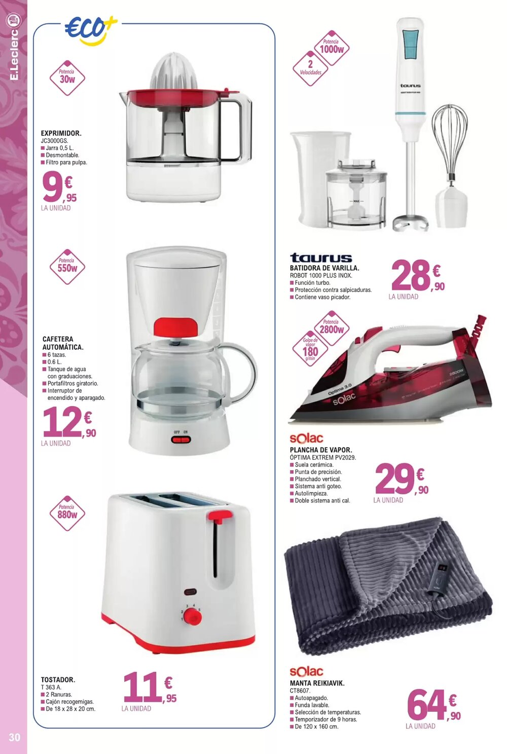 Folleto promocional de E.Leclerc válido desde el 07/01/2026 - Página 30.