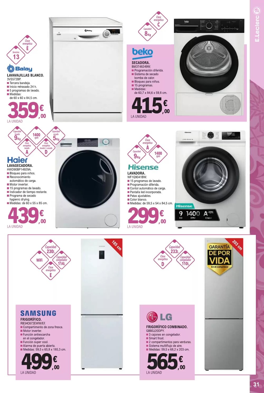 Folleto promocional de E.Leclerc válido desde el 07/01/2026 - Página 31.