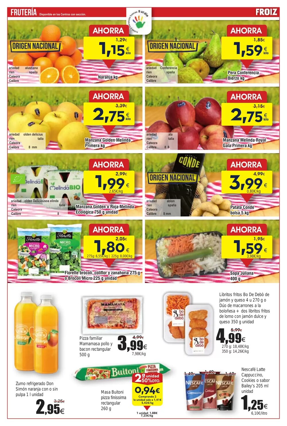 Folleto promocional de FROIZ válido desde el 07/01/2026 - Página 2.