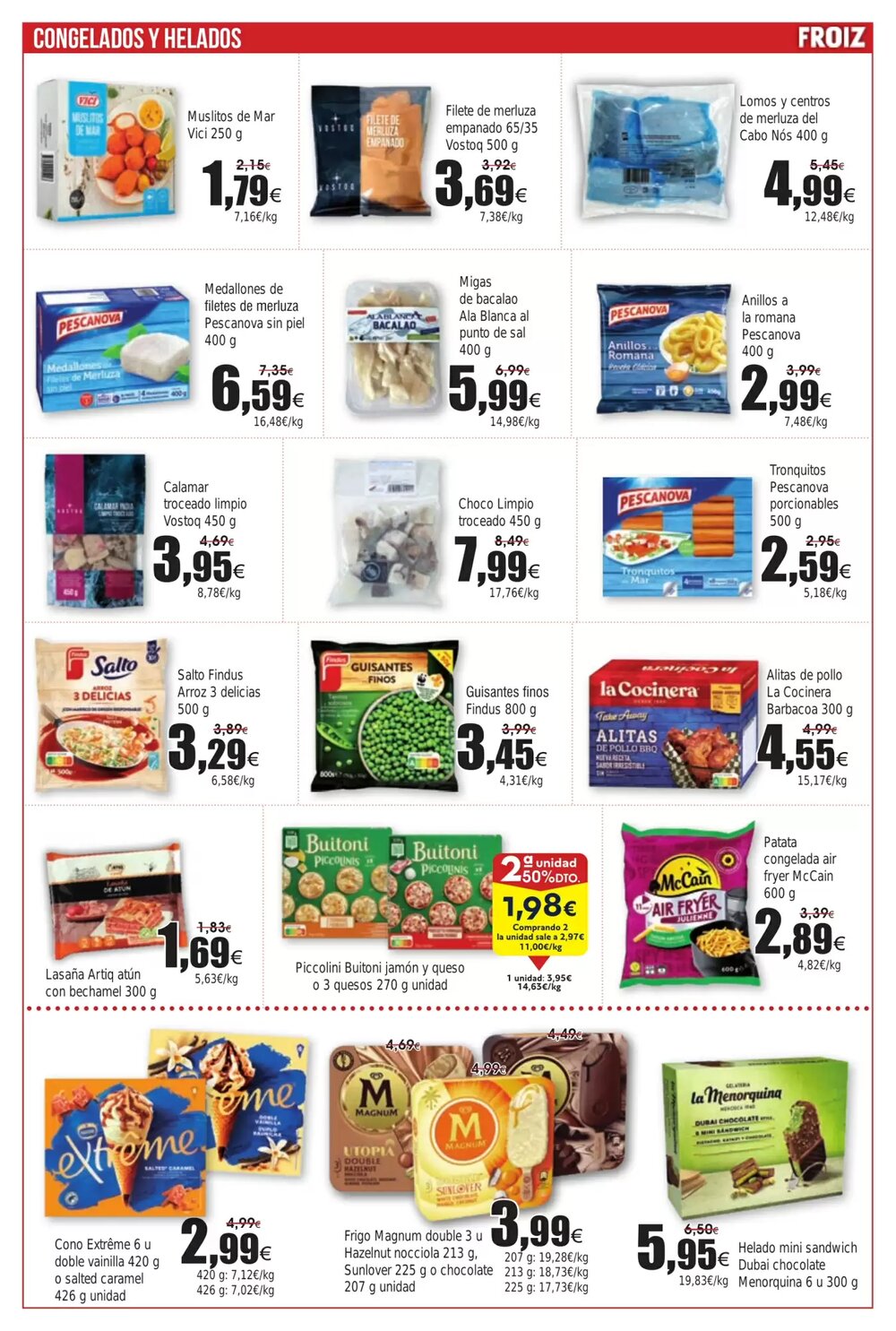 Folleto promocional de FROIZ válido desde el 07/01/2026 - Página 4.