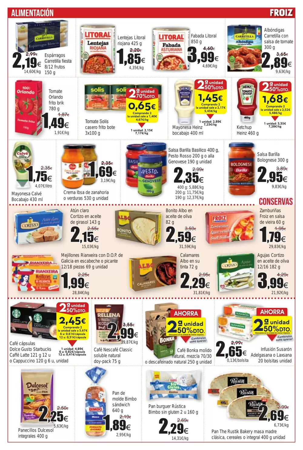 Folleto promocional de FROIZ válido desde el 07/01/2026 - Página 9.