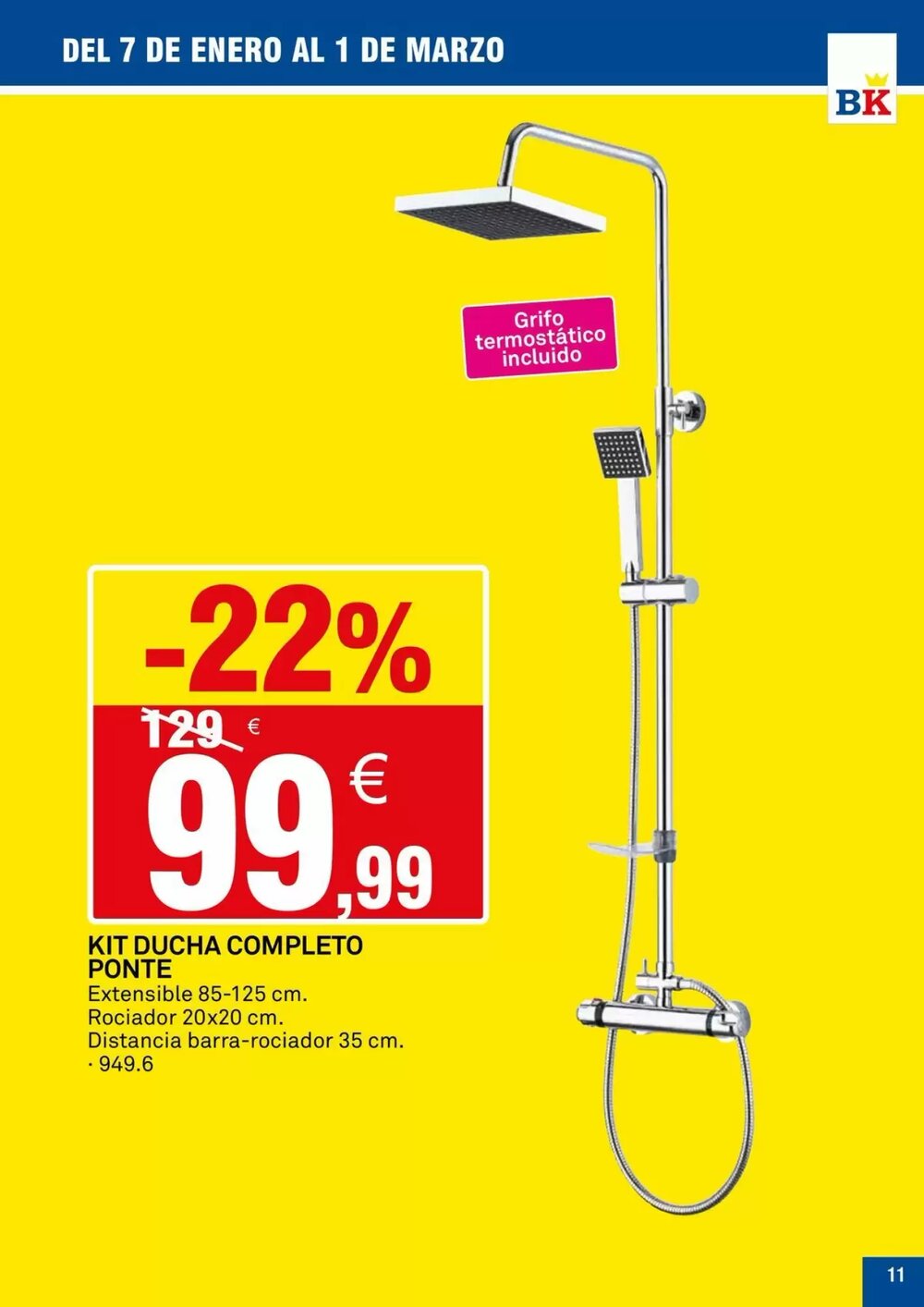 Folleto promocional de Bricoking válido desde el 07/01/2026 - Página 11.